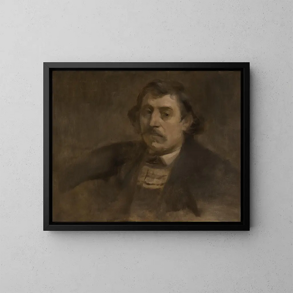Portrait von Paul Gauguin - Eugène Carrière — gerahmtes Bild an der Wand