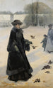Mattino d'inverno nei giardini delle Tuileries Parigi - Eugène Clary — vista dell’opera