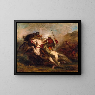 Eugne Delacroix - Collision of Moorish Horsemen.webp