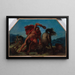 Hercule tötet den Zentauren Nessus - Eugène Delacroix — gerahmtes Bild an der Wand