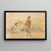 Marokkanische Gemälde auf dem Land - Eugène Delacroix — gerahmtes Bild an der Wand