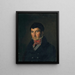Portrait de Fougerat - Eugène Delacroix — gerahmtes Bild an der Wand