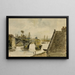 Der alte Brücke in Nantes - Eugène Delacroix — gerahmtes Bild an der Wand