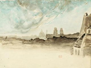 Eugne Delacroix - The Roofs Of Paris.webp