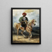 Il Cavaliere turco - Eugène Delacroix — quadro incorniciato alla parete