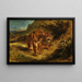 Tiger auf der Lauer - Eugène Delacroix — gerahmtes Bild an der Wand
