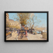 Promenade al fiume sulla Senna - Eugène Galien-Laloue — quadro incorniciato alla parete