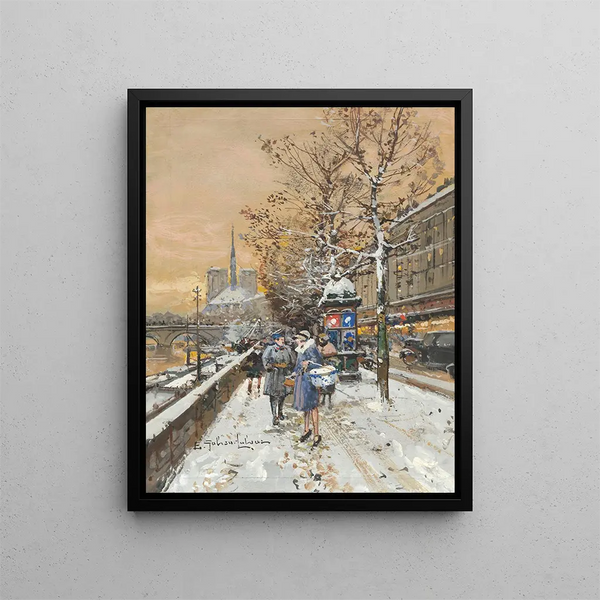 Eugne GalienLaloue - An assignation along the Seine.webp