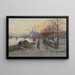 sul molo - Eugène Galien-Laloue — quadro incorniciato alla parete