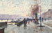 Figuren am Quai du Louvre Paris - Eugène Galien-Laloue — Ansicht des Kunstwerks