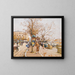 La Place du Châtelet, Paris - Eugène Galien-Laloue — gerahmtes Bild an der Wand