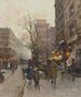 La Porte Saint-Denis Parigi - Eugène Galien-Laloue — vista dell’opera
