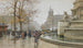 Die Fontaine du Palmier, Place du Châtelet - Eugène Galien-Laloue — Ansicht des Kunstwerks
