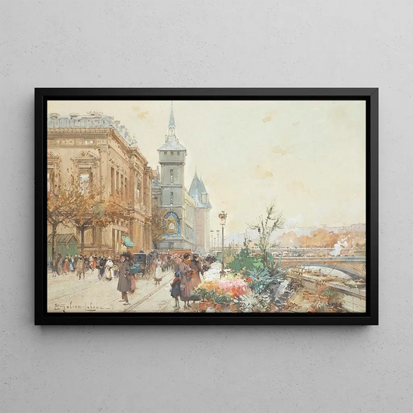 Eugne GalienLaloue - Le March Aux Fleurs.webp