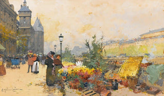 Eugne GalienLaloue - Le March Des Fleurs La Cit.webp