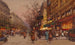 Les Grands Boulevards vicino al teatro delle Variétés - Eugène Galien-Laloue — vista dell’opera