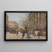 Mercato dei Fiori, Place de la Madeleine - Eugène Galien-Laloue — quadro incorniciato alla parete