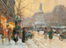 Parigi Place de la République sotto la pioggia - Eugène Galien-Laloue — vista dell’opera