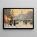 Parigi Place de la République sotto la pioggia - Eugène Galien-Laloue — quadro incorniciato alla parete
