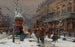 Boulevard de Paris en hiver - Eugène Galien-Laloue — Ansicht des Kunstwerks
