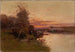 Fluss bei Sonnenuntergang - Eugène Galien-Laloue — Ansicht des Kunstwerks