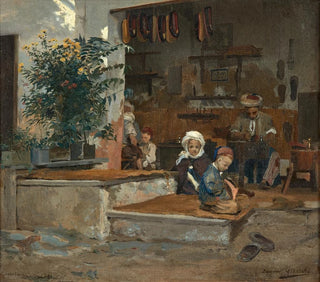 Eugne Girardet - Deux enfants devant lchoppe.webp