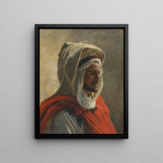 Eugne Girardet - Man Wearing a Burnous Algeria.webp
