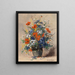 Summer Bouquet Painting - Eugène Henri Cauchois — framed artwork on a wall