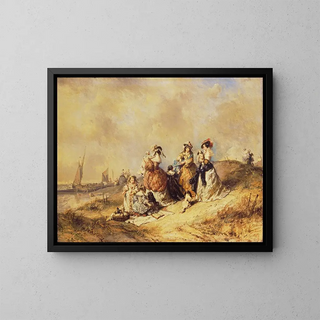 Eugne Isabey - A Promenade by the Sea.webp