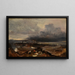 Le Port de Dieppe - Eugène Isabey — gerahmtes Bild an der Wand
