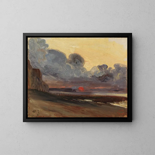 Eugne Isabey - Sunset on the Normandy Coast.webp