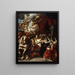 The Departure of Elisabeth of France for Spain - Eugène Isabey — framed artwork on a wall