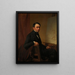 Selbstporträt - Eugène Joseph Verboeckhoven — gerahmtes Bild an der Wand