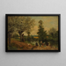 Paesaggio lavatrici - Eugène Lambert — quadro incorniciato alla parete