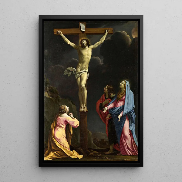 Eustache Le Sueur - Christ On The Cross With The Virgin And Saints.webp