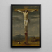Crucifixion Painting - Eustache Le Sueur — framed artwork on a wall