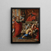 Saint Paul exorcising a possessed man - Eustache Le Sueur — framed artwork on a wall