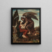 Engel des Todes - Evelyn De Morgan — gerahmtes Bild an der Wand
