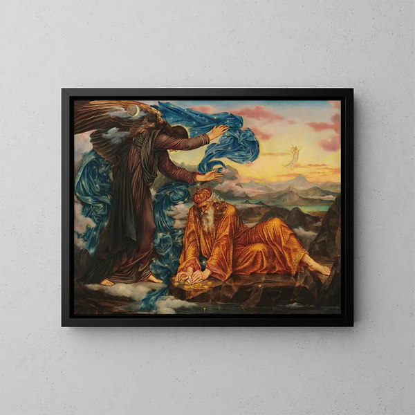 Heimatland - Evelyn De Morgan — gerahmtes Bild an der Wand