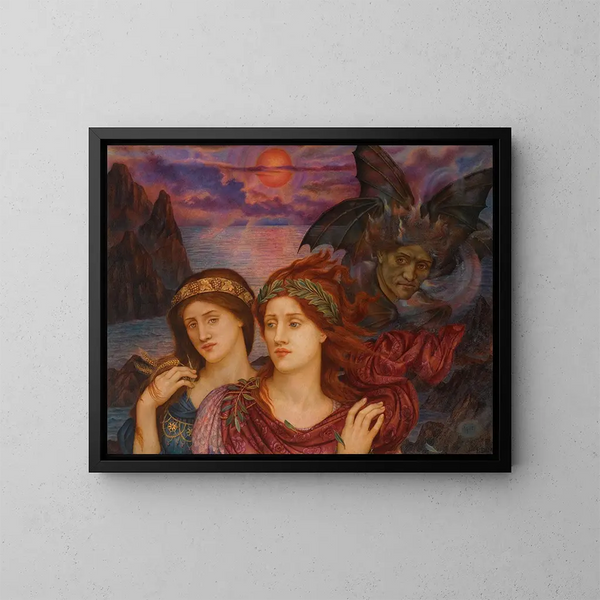 Die Vision - Evelyn De Morgan — gerahmtes Bild an der Wand