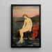 Die kleine Meerjungfrau - Evelyn De Morgan — gerahmtes Bild an der Wand