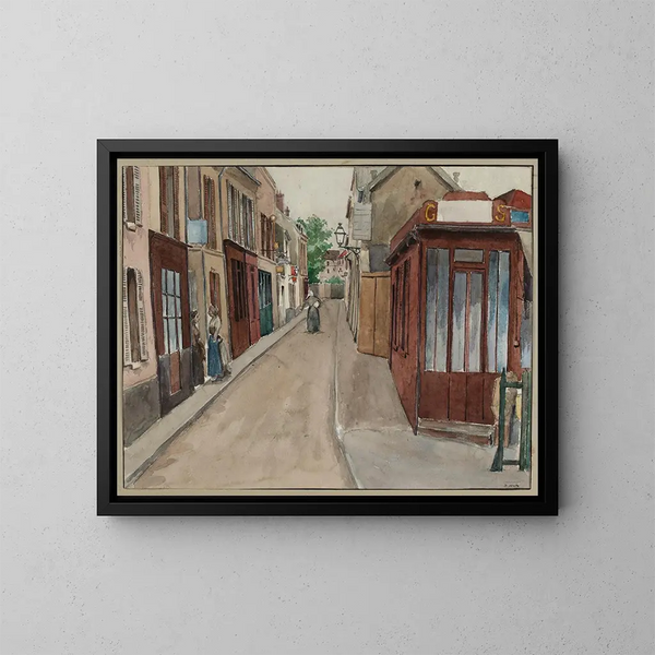 Rue Villafranca - F. Seguin — gerahmtes Bild an der Wand