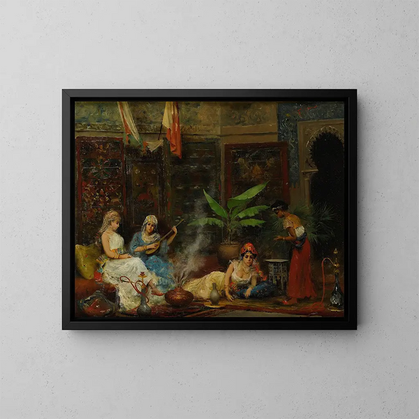 Im Harem - Fabio Fabbi — gerahmtes Bild an der Wand