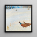 Faisans dans un paysage d'hiver - Hugo Baar — gerahmtes Bild an der Wand
