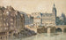 Die Stadt und die Brücke bei Changes im Jahr 1800 - Fédor Hoffbauer — Ansicht des Kunstwerks