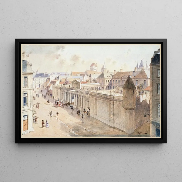 Fdor Hoffbauer - Le palais du Grand Prieur au Temple en 1770.webp