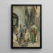 Visit to the Rug Seller - Federico Bartolini — framed artwork on a wall