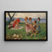 Kinder spielend - Federico Oliva — gerahmtes Bild an der Wand