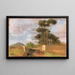 Naples View of Vesuvius from Portici - Federico Rossano — framed artwork on a wall