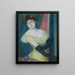 Les gants noirs - Federico Zandomeneghi — framed artwork on a wall